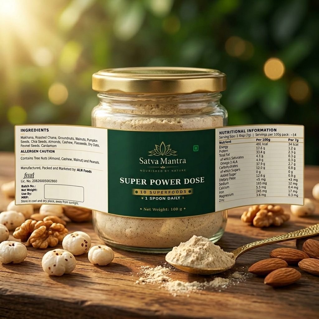 Super Power Dose — Sattvik (350g, Monthly Pack)